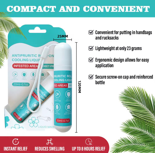 BITE SOOTHING ROLL-ON LIQUID ANTIPRURITIC COOLING LIQUID