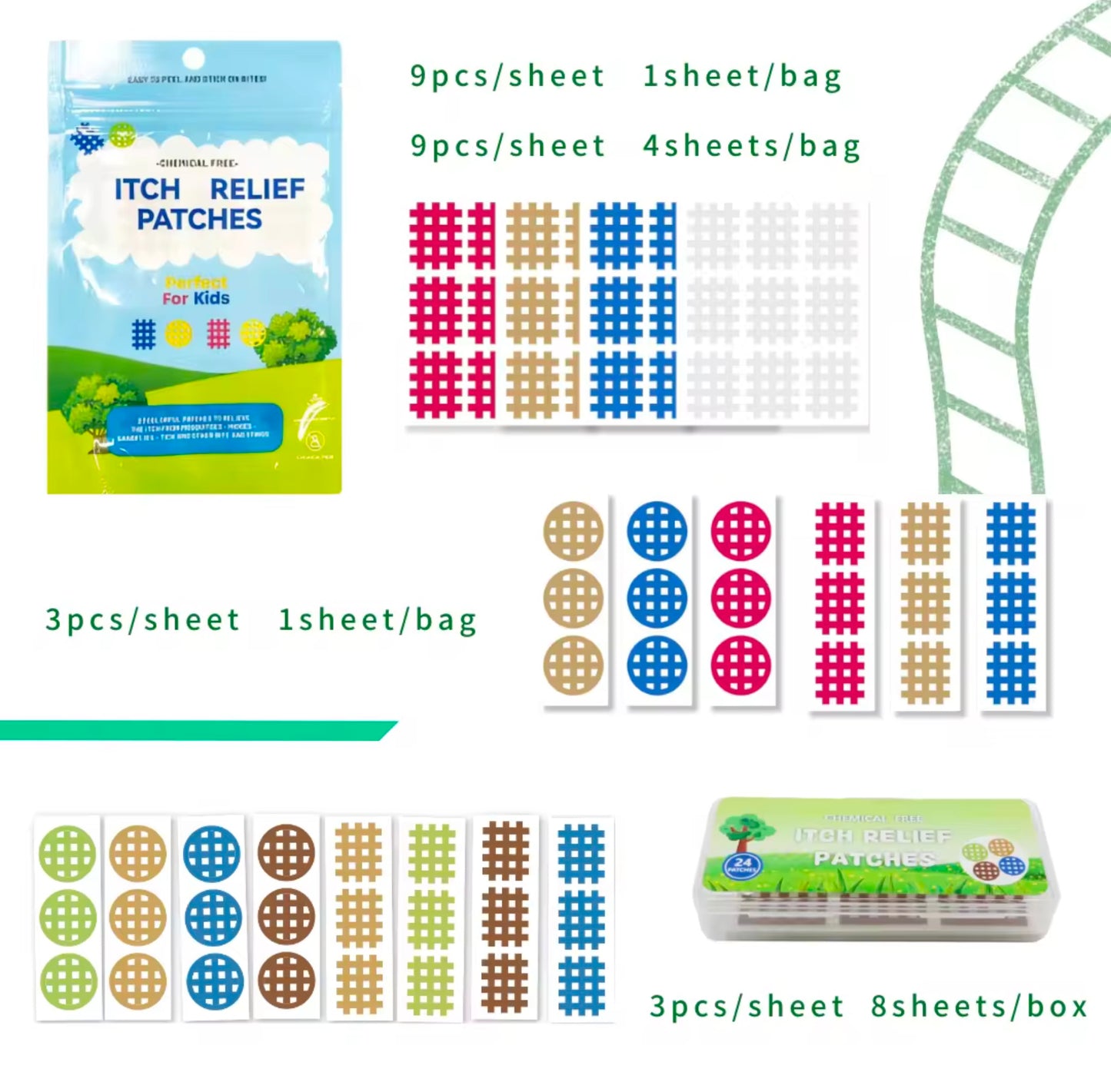 ITCH RELIEF PATCHES - CHEMICAL FREE