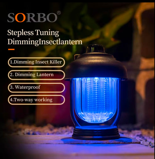 CORDLESS RECHARGEABLE DIMMABLE MOSQUITO ZAPPER/CAMPING LANTERN