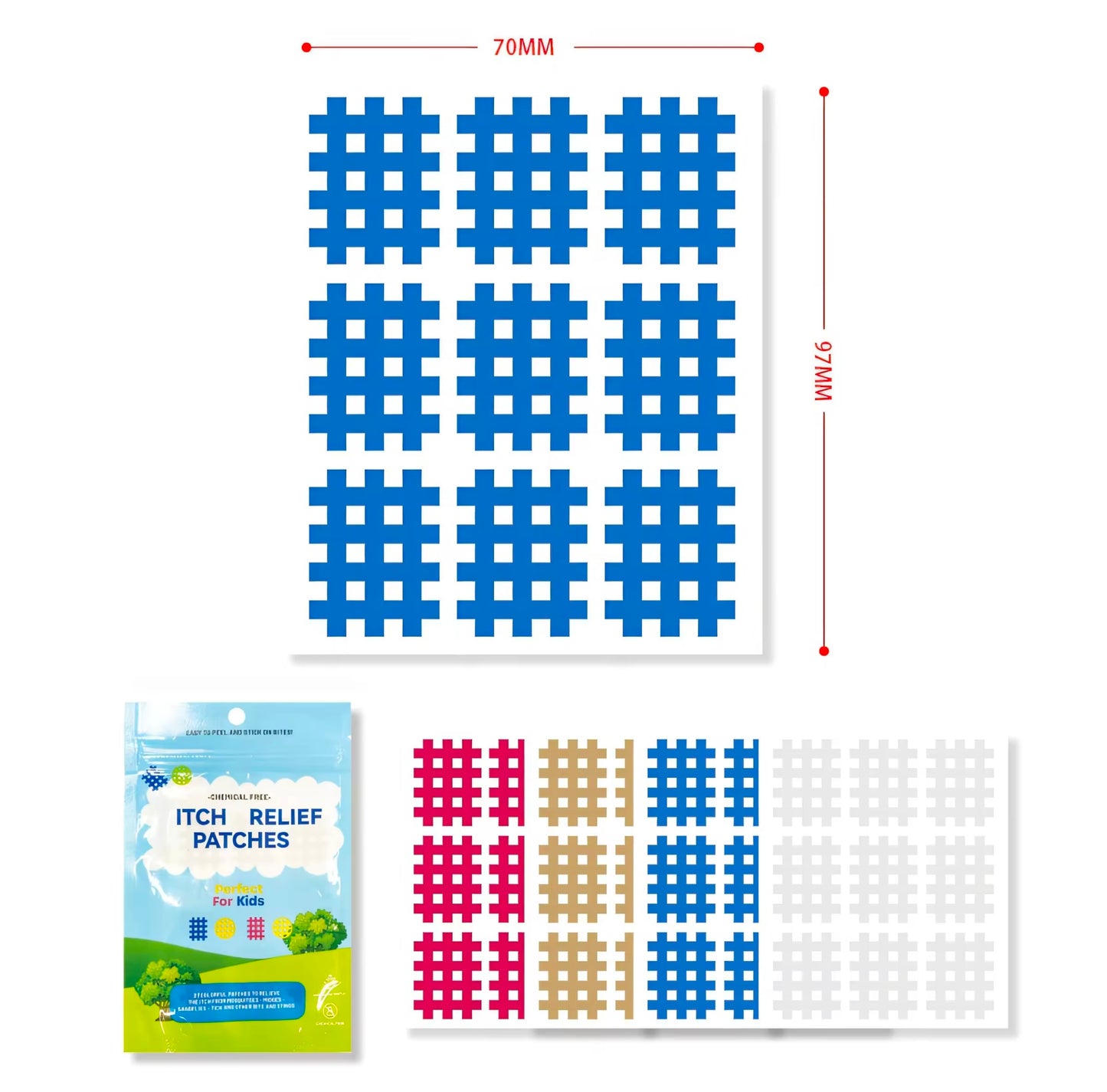 ITCH RELIEF PATCHES - CHEMICAL FREE